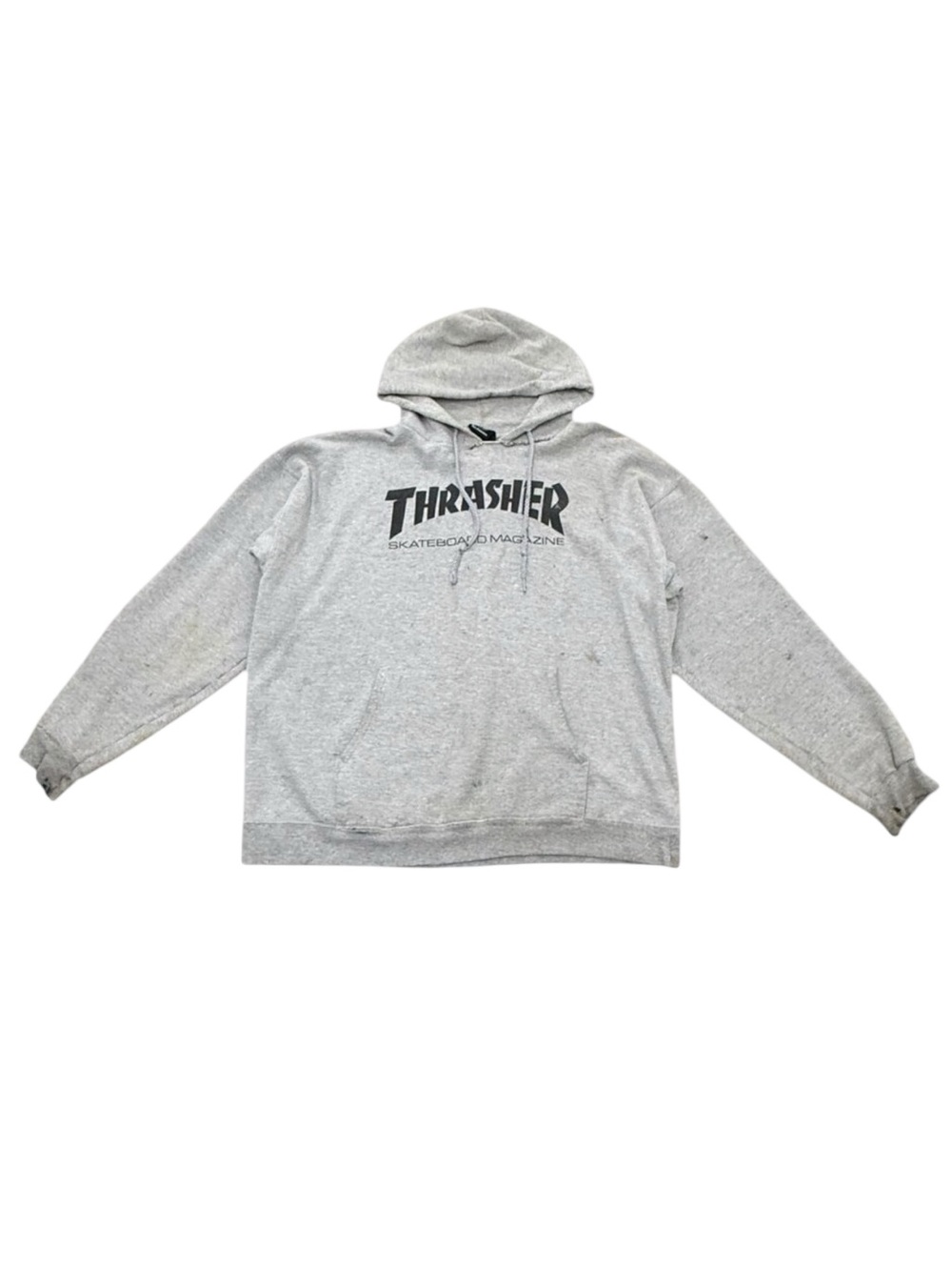 Men’s Thrasher Skateboard Magazine Distressed Gray Hoodie